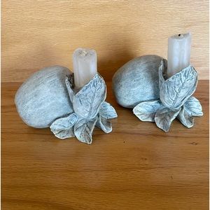 Two Beautifully Unique Candlestick Holders, Excellent Condition!